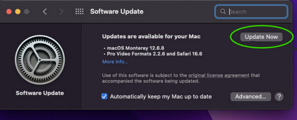 A QuickTime fájl nem kompatibilis Mac frissítése