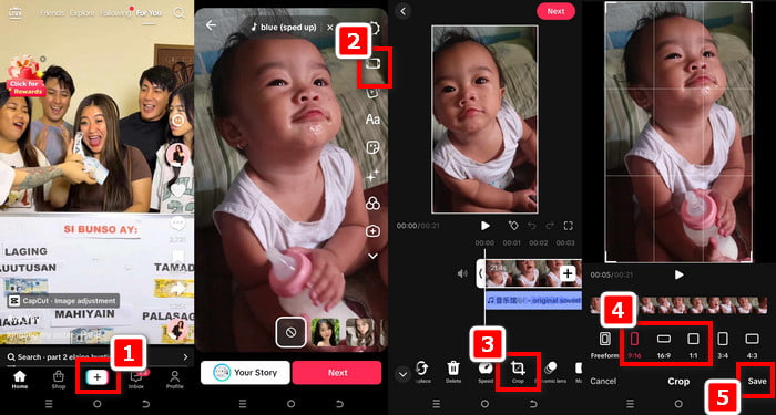 Tiktok 寬高比調整步驟