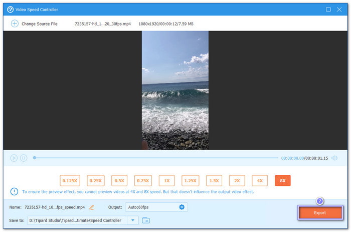 Save Your Time Lapse Video