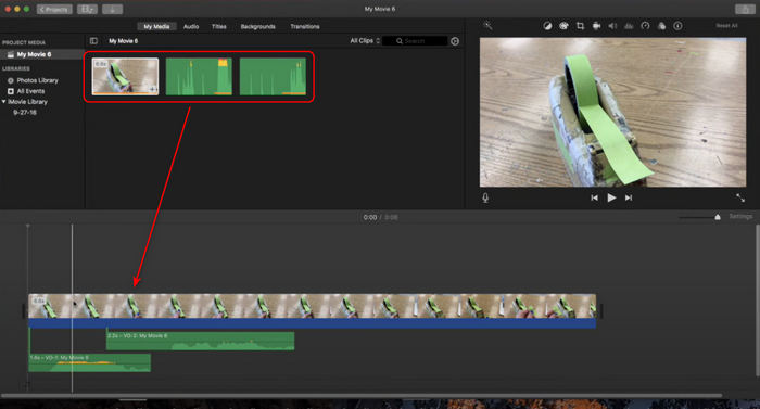 Import Video to iMovie on Mac