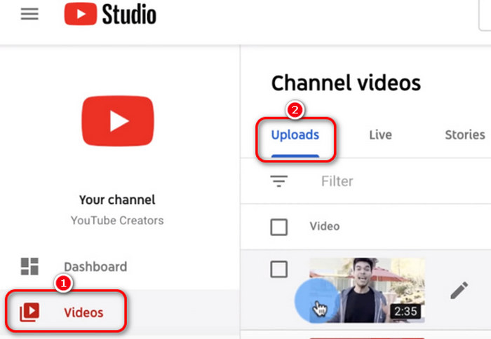 Select Youtube Video