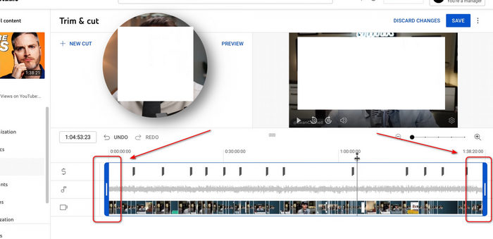 Trim Video Youtube Studio
