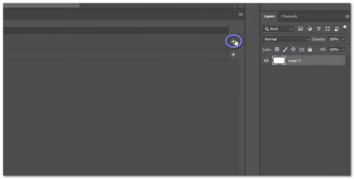 Click the Plus Button
