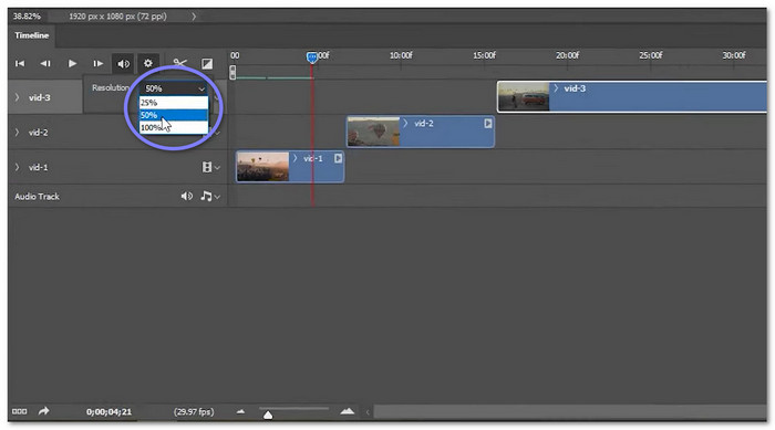Lower Preview Quality