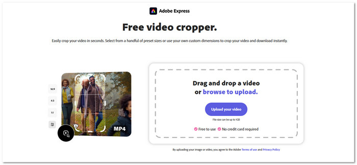 Adobe Free Video Cropper
