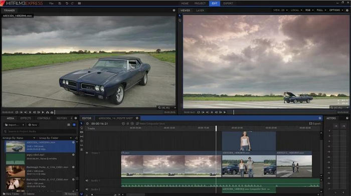 HitFilm Interface