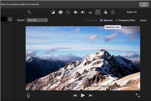 Inverseur vidéo iMovie