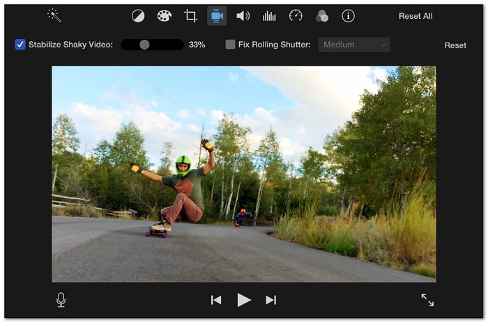 iMovie Video Stabilizer