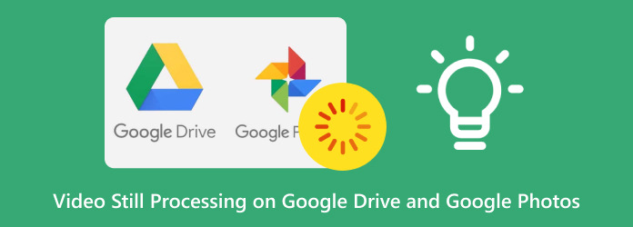 Videostillbearbetning på Google Drive och foton