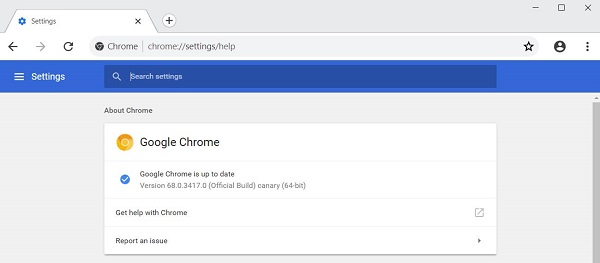 Обновление Chrome