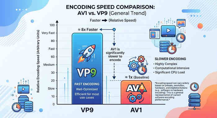 AV1 ve VP9 Kodlama Hızları Karşılaştırması