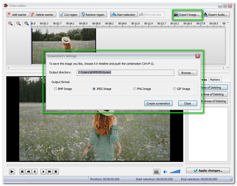 VSDC Free Video Converter Экспорт изображения
