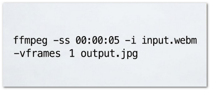 FFmpeg Convert WebM to JPG