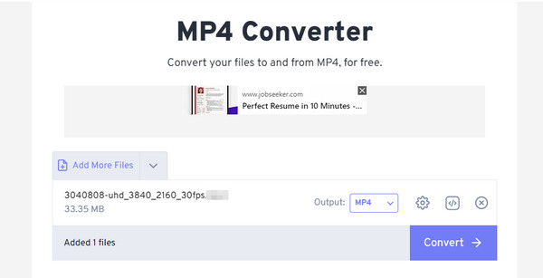 Converti WFP in MP4 con lo strumento online