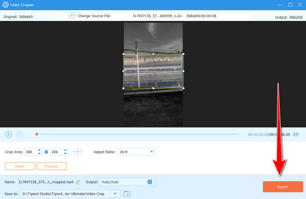 Tipard Export Save Video