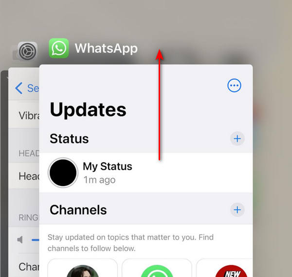 Reinicialização do WhatsApp