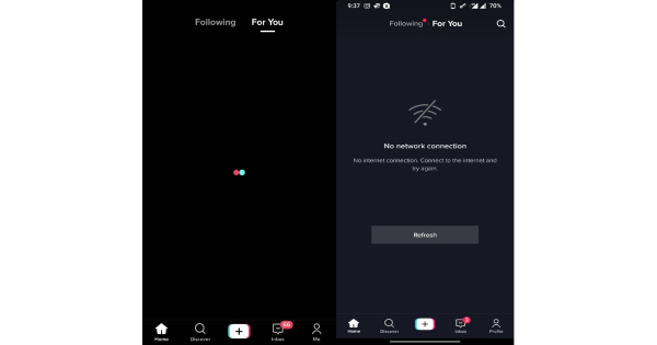Bad Network Connection to TikTok