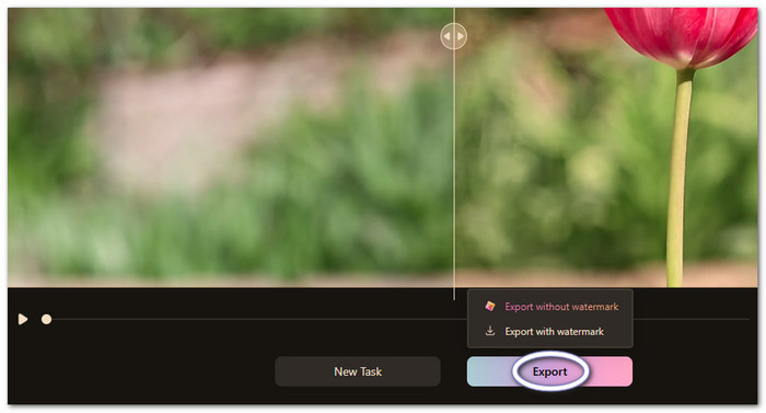 Export The Enhanced Video
