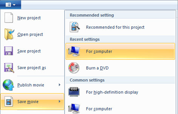 Produkt Windows Live Movie Maker