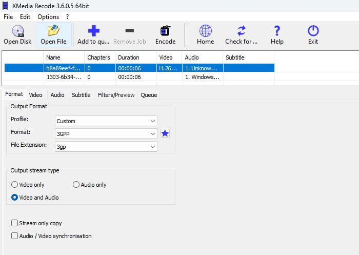 XMedia Recode Image