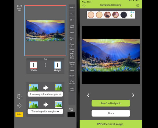 Change Aspect Ratio iPhone