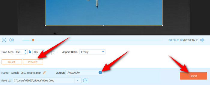 Export Zoomed Video
