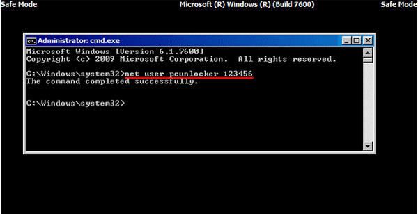 Παράκαμψη κωδικού πρόσβασης Windows 7 με γραμμή εντολών