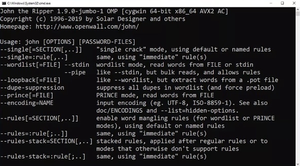 John a Ripper Password Cracker