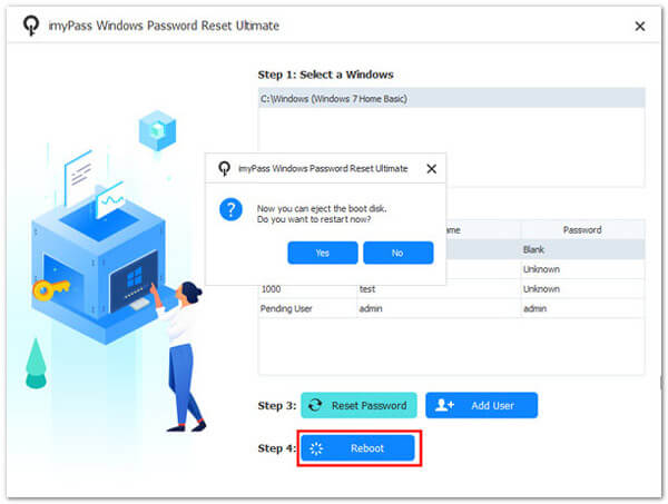 Verificação de reinicialização do computador