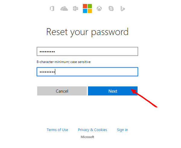 Reset Password