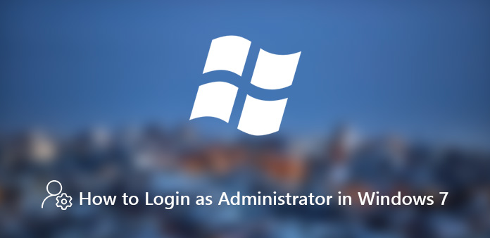 Log ind som administrator på Windows 7