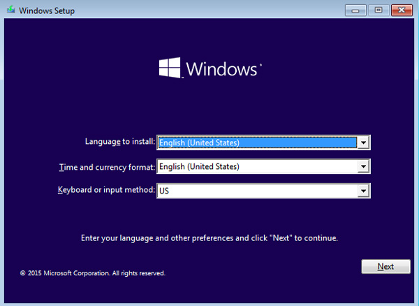 Instalator systemu Windows