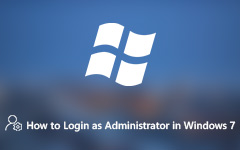 Faça login como administrador no Windows 7