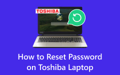 Resetujte heslo na notebooku Toshiba