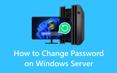 Изменение пароля Windows Server