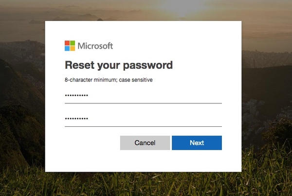 Inserire una nuova password