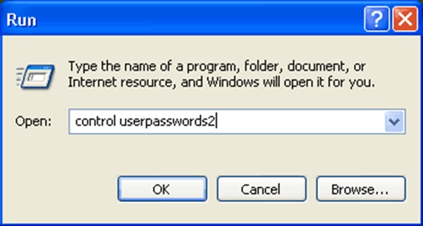 Reimposta la password dell'XP