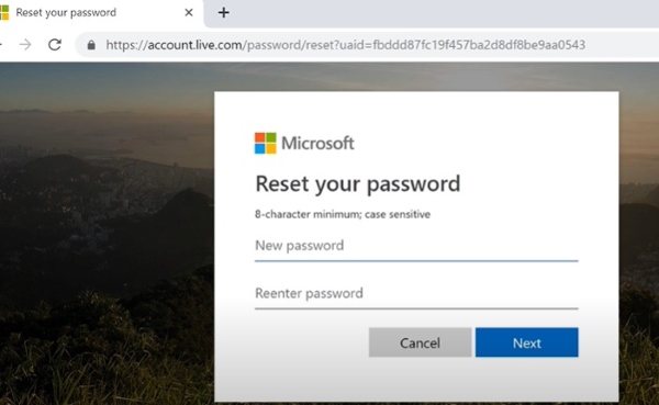 Microsoft restablecer contraseña en línea