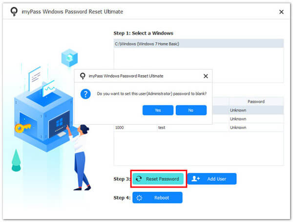 USB Reset Password