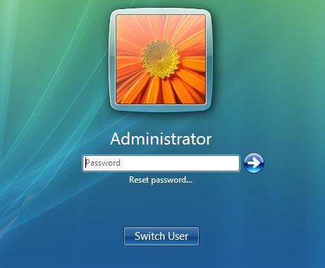 reset vista password